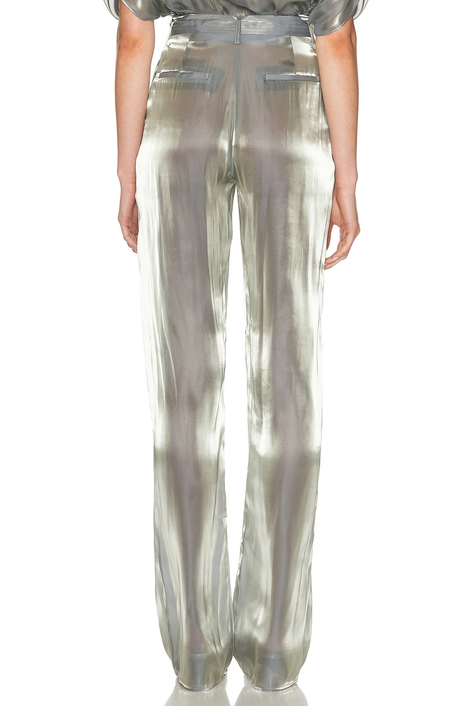 Metallic Organza Belted Pant - 4