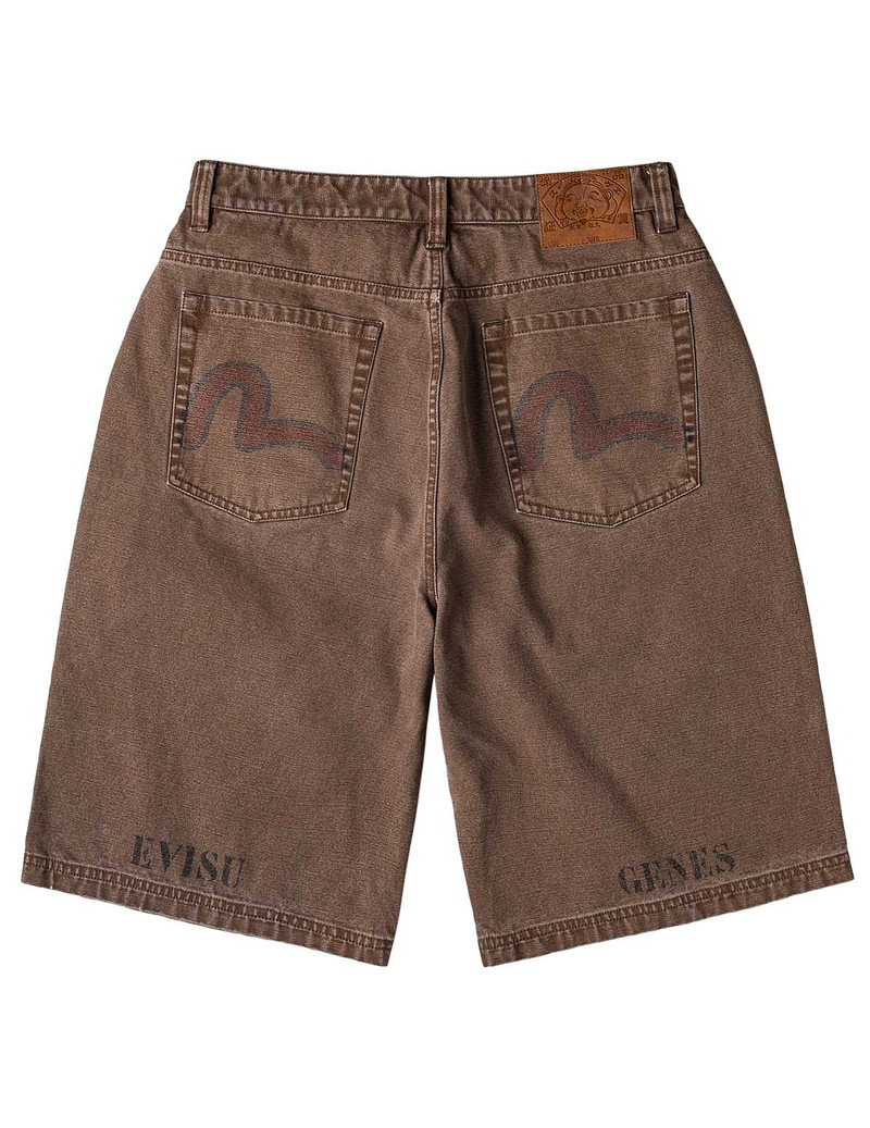 EVISU Washed Wide Wale Shorts outlook