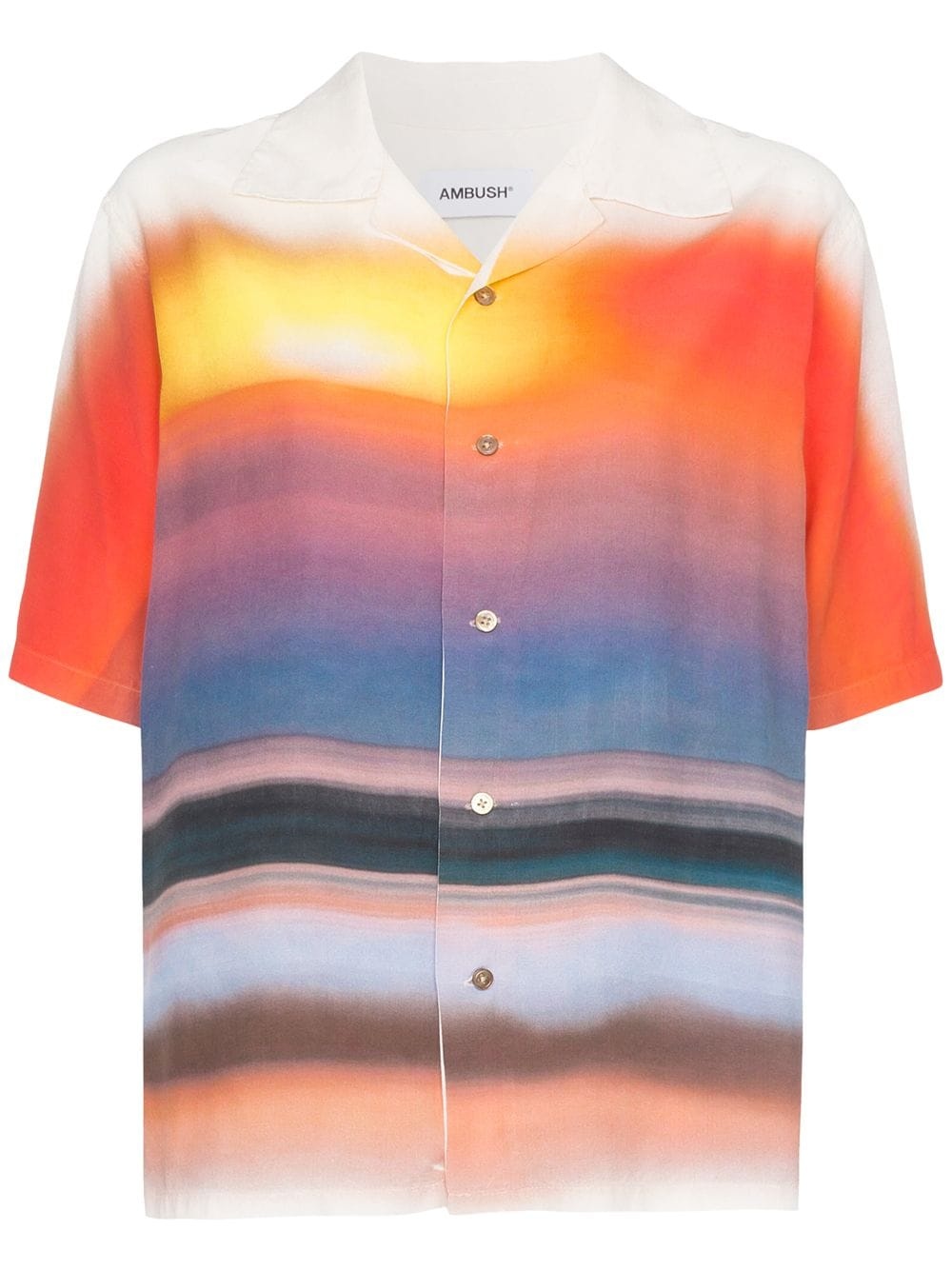 Hawaiian tie-dye short-sleeved shirt - 1