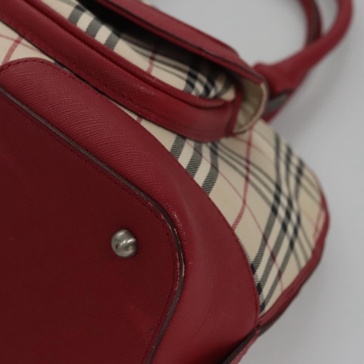 Burberry Nova Check Hand Bag Canvas Beige - 14