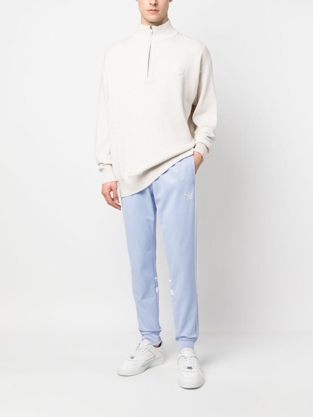 side-stripe track pants - 2