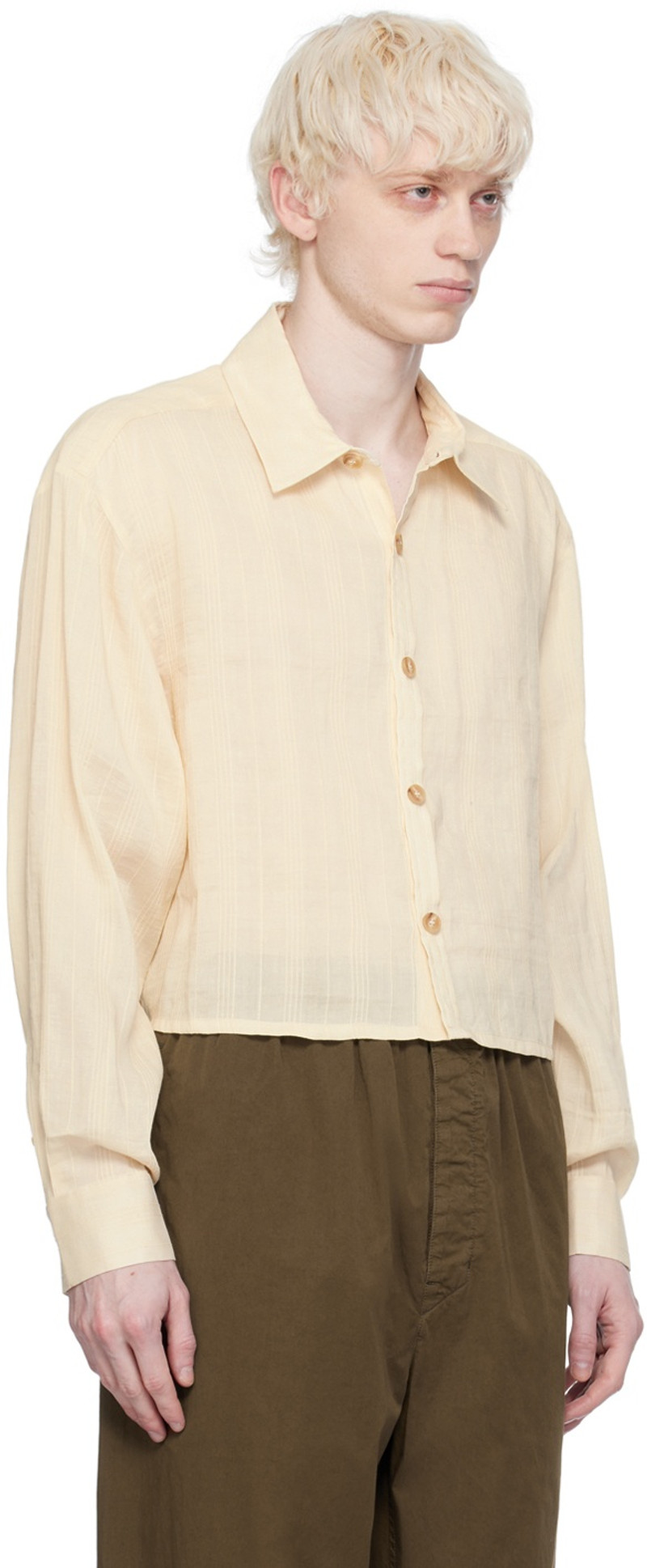 KING & TUCKFIELD Off-White Buttoned Shirt outlook
