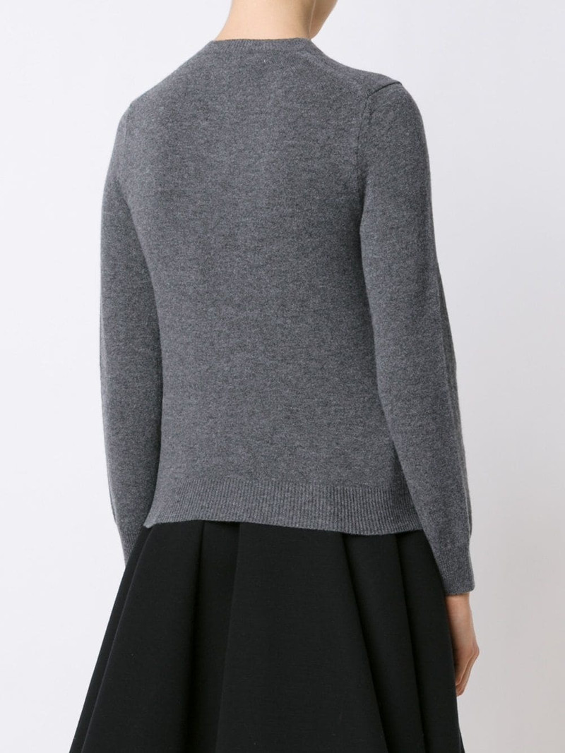 double heart v-neck jumper 4