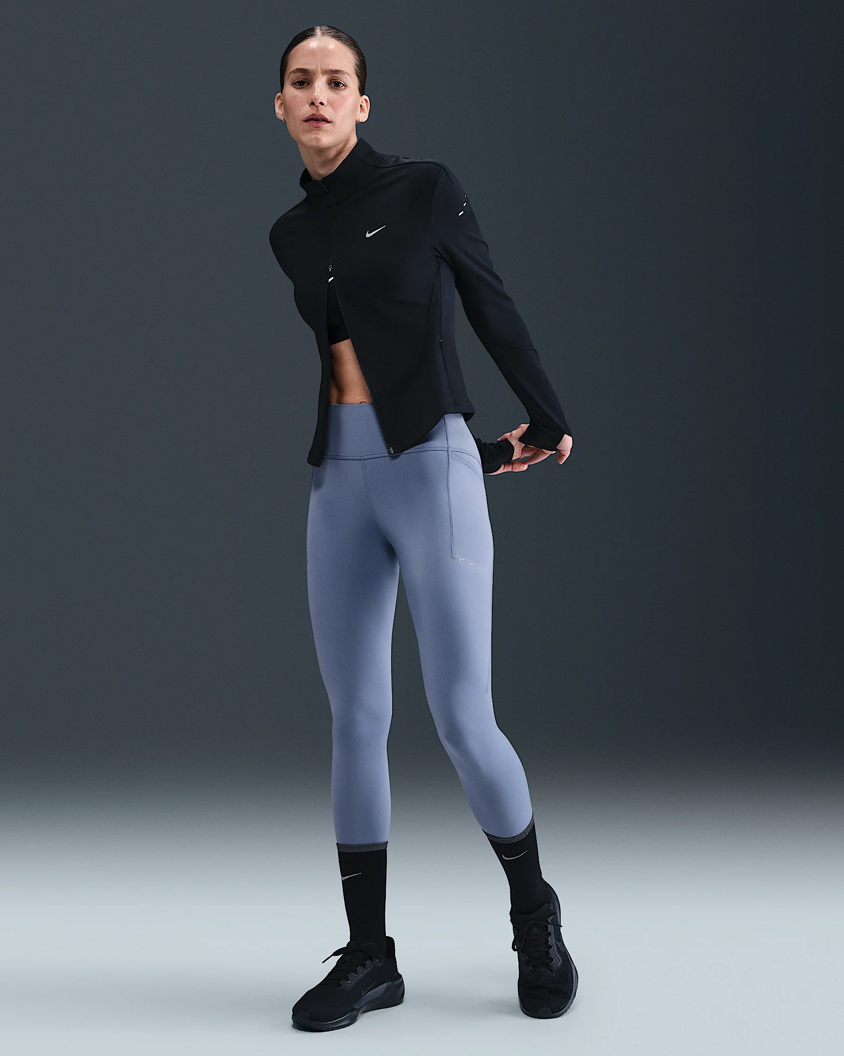 Nike Swift Women's High-Waisted 7/8 Running Leggings with Pockets - 1