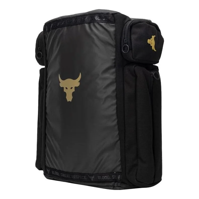 Under Armour Project Rock Duffle Backpack 'Black Gold' 1376459-002 - 1