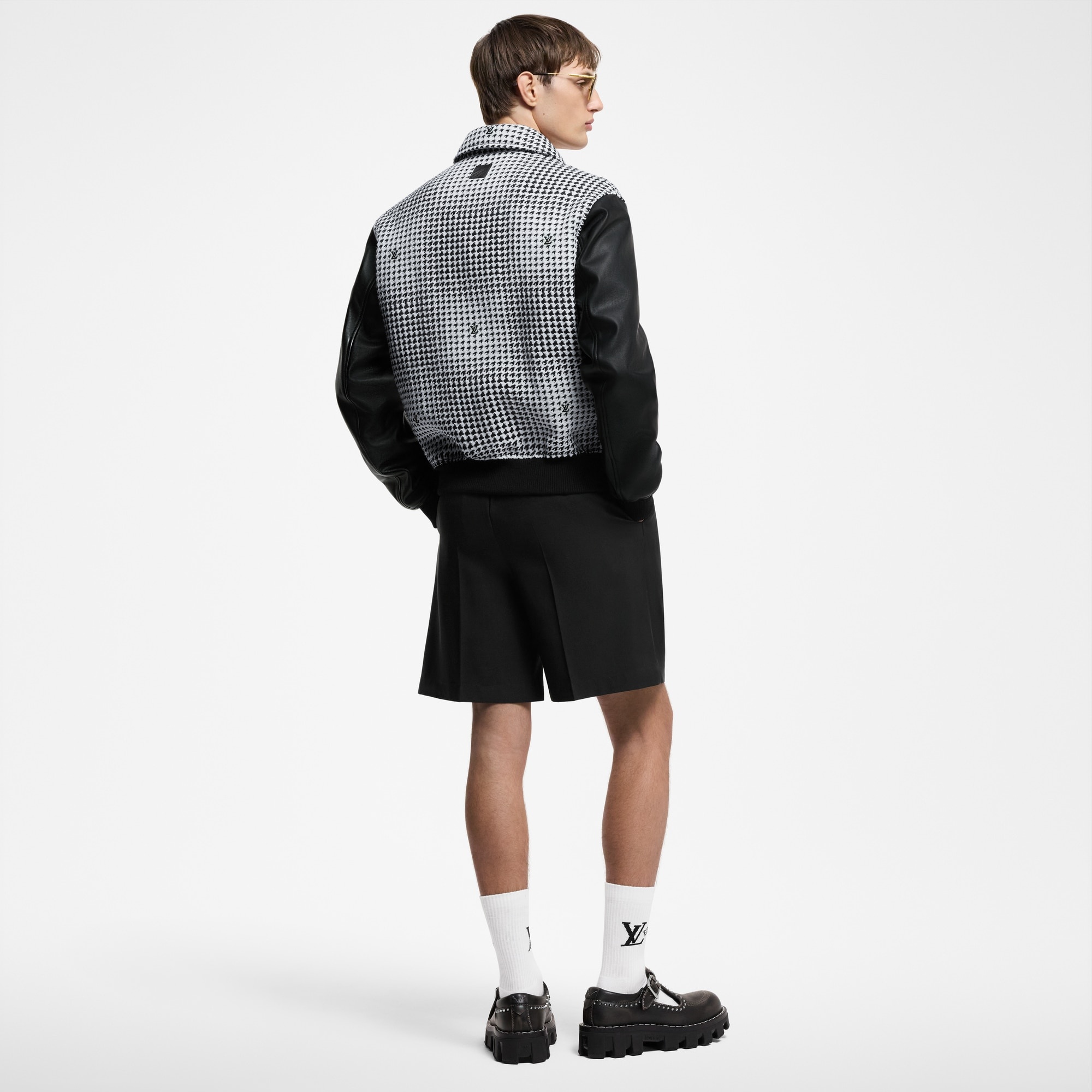 Mixed Leather And Wool Blouson - 3