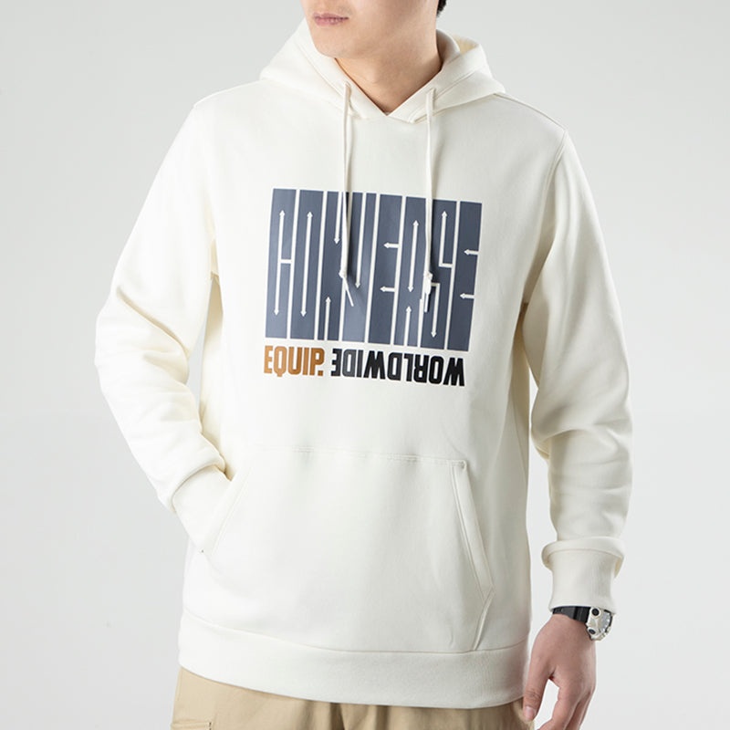 Converse Equip Worldwide Graphic Hoodie 'White' 10021272-A01 - 3