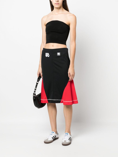 WALES BONNER colour-block midi skirt outlook
