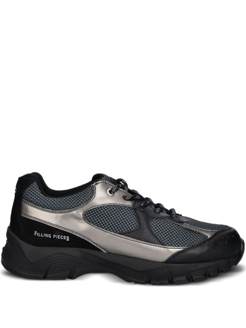 metallic-panel mesh sneakers 1