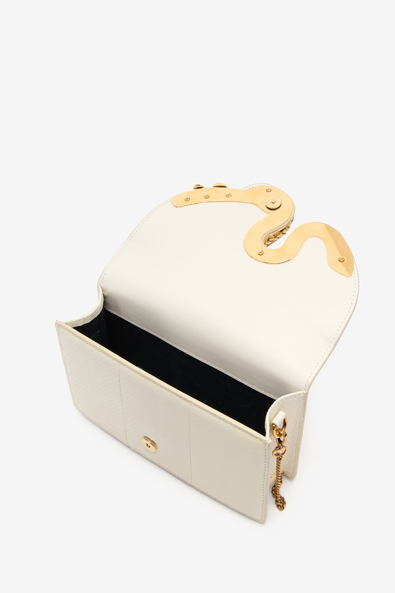 White Bag with Snake and Scale Motif 7