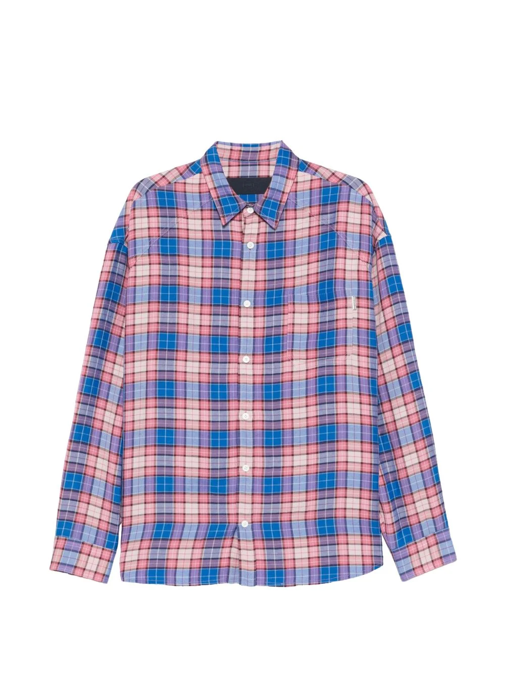checked pocket shirt - 1