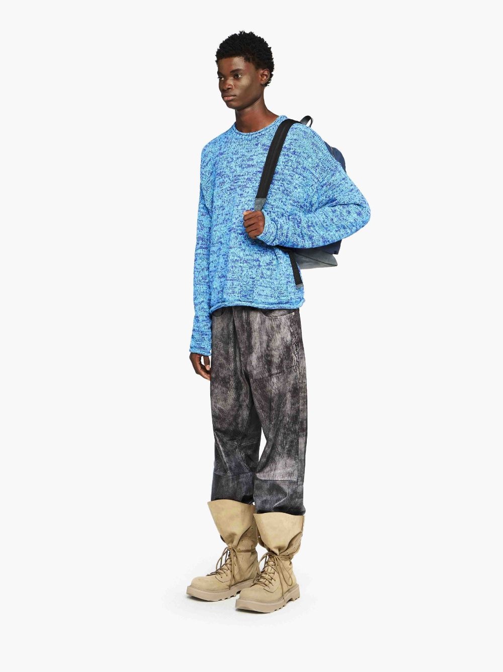 SPACE DYE CREWNECK SWEATER - 4