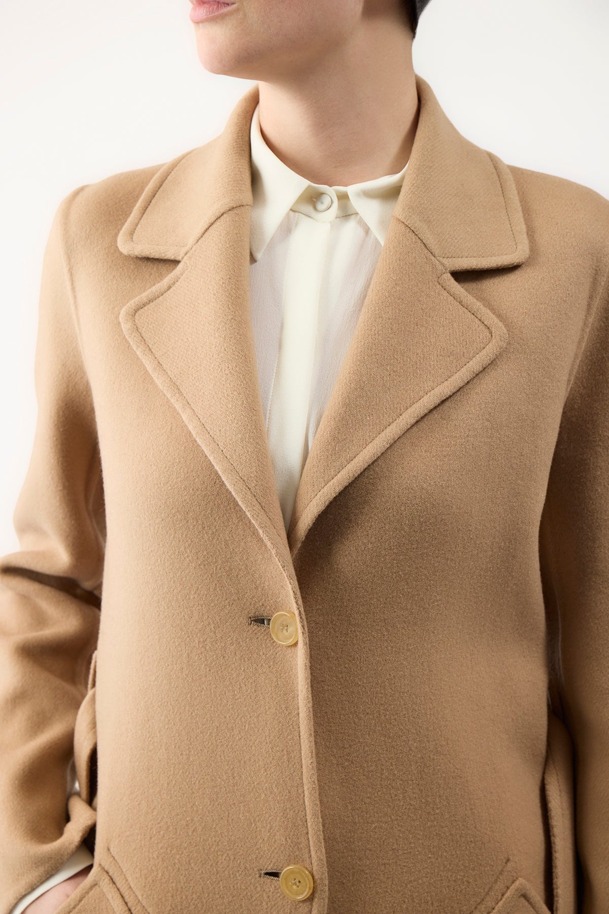 William Coat in Double-Face Recycled Cashmere - 5