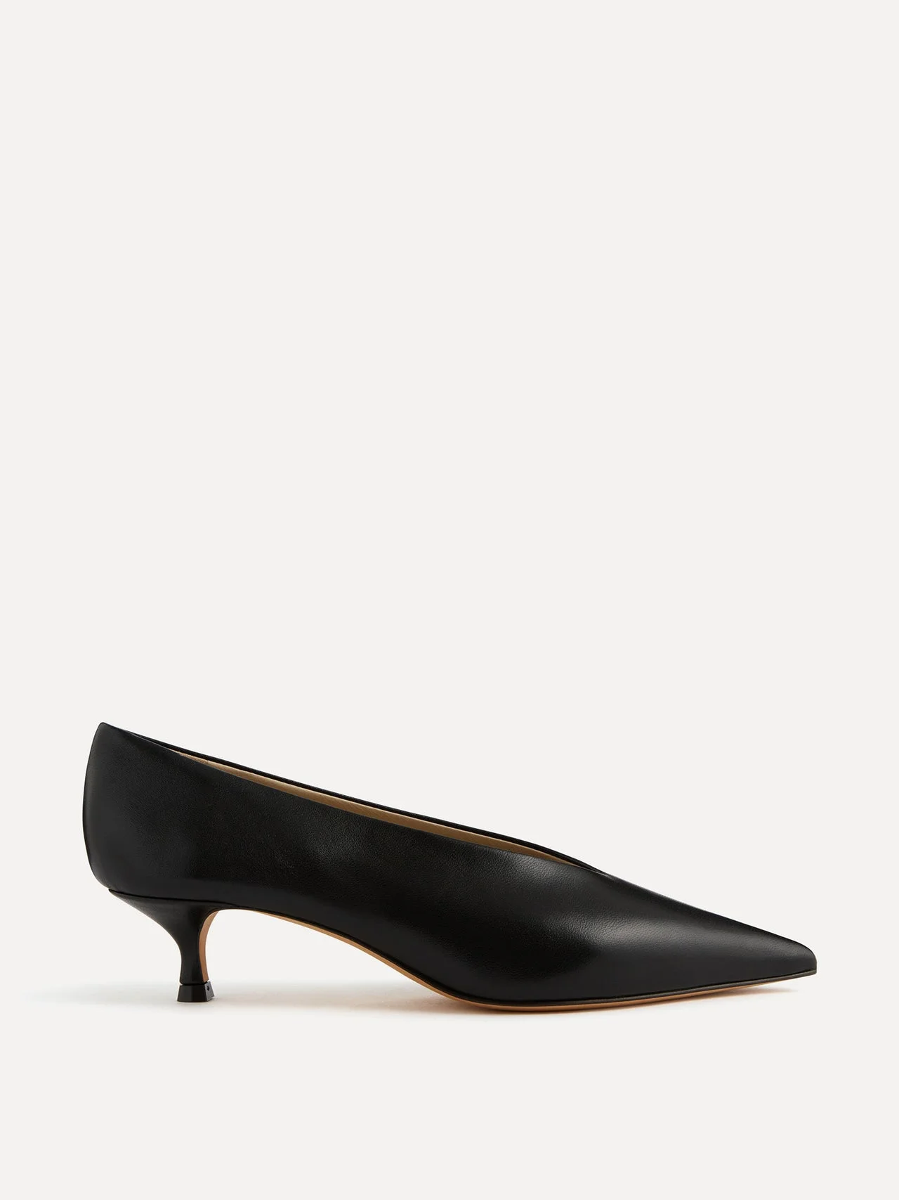 Babouche Kitten / Black Leather - 1