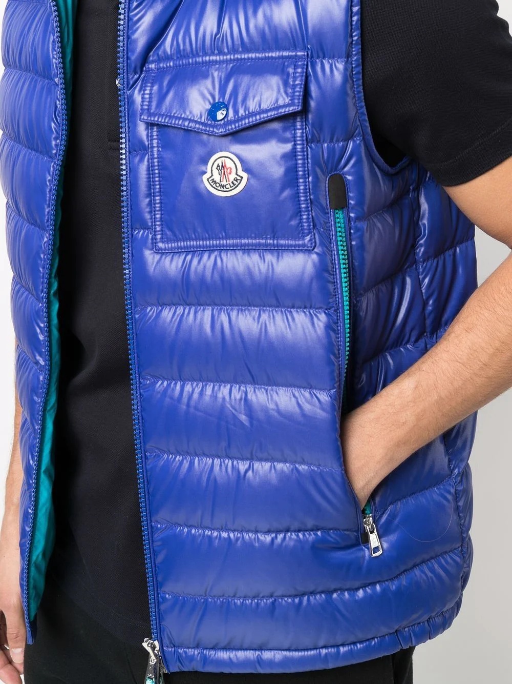 Ragot logo-patch padded gilet - 5