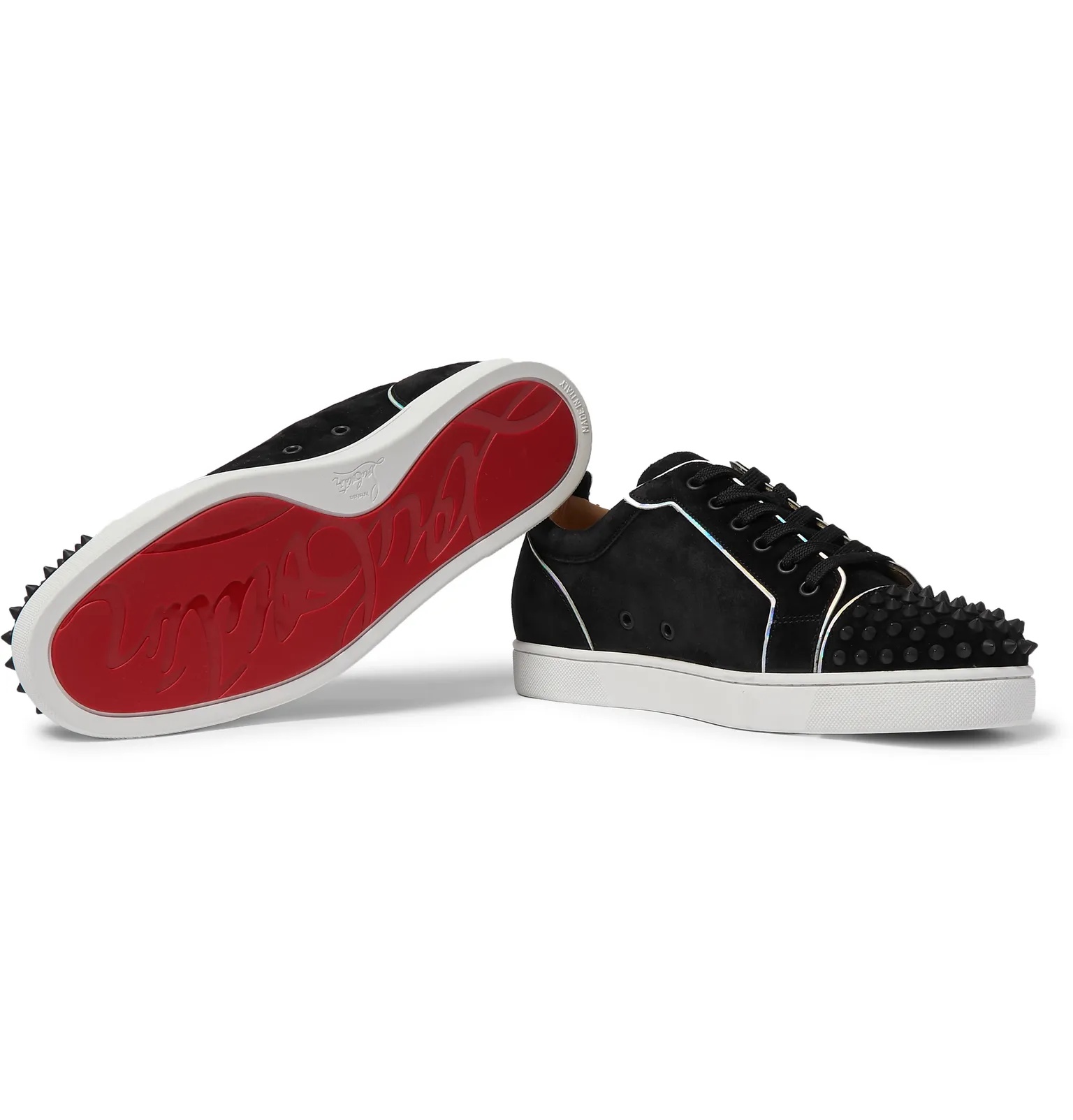 Louis Junior Spikes Cap-Toe Suede Sneakers - 11