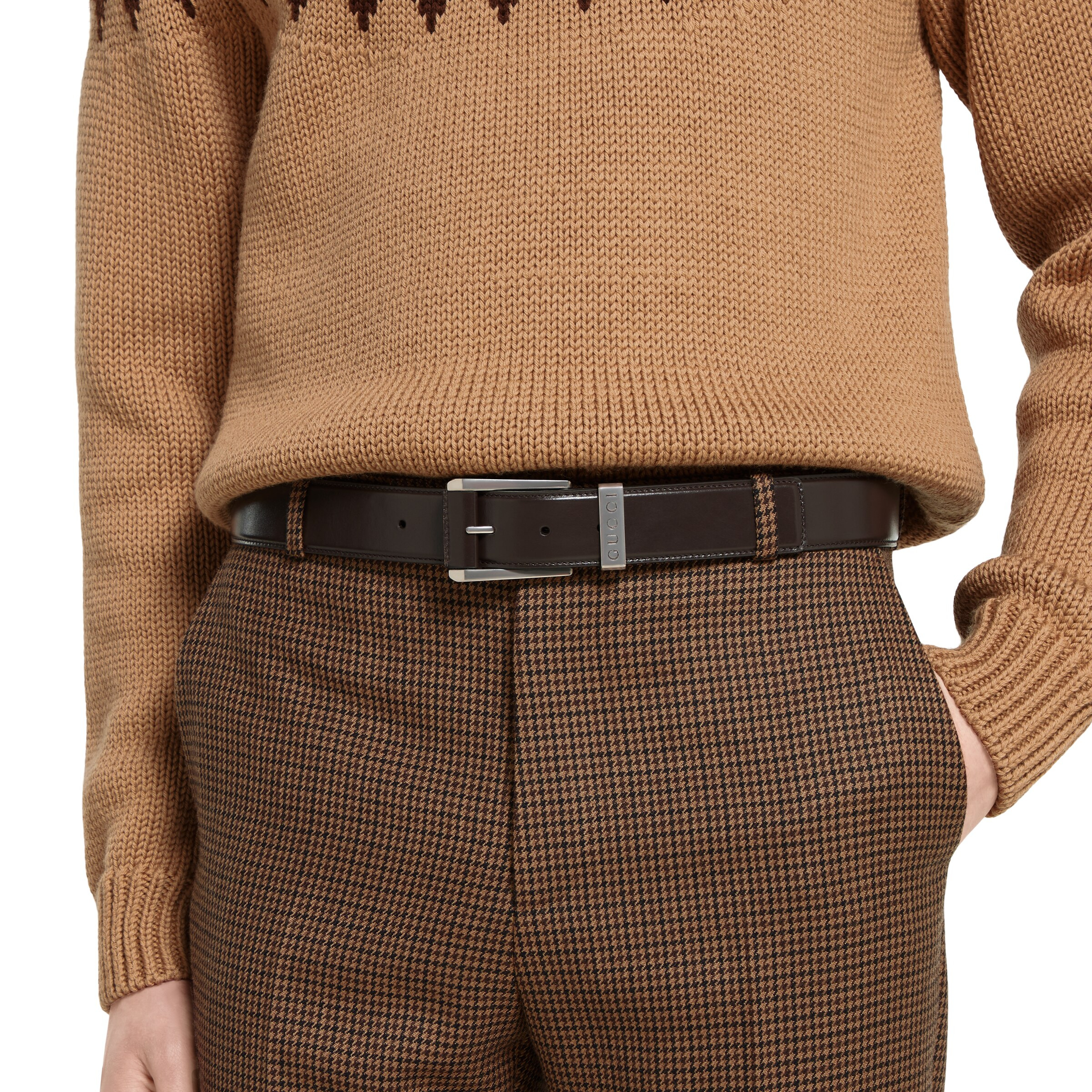 Belt with squared buckle - 3