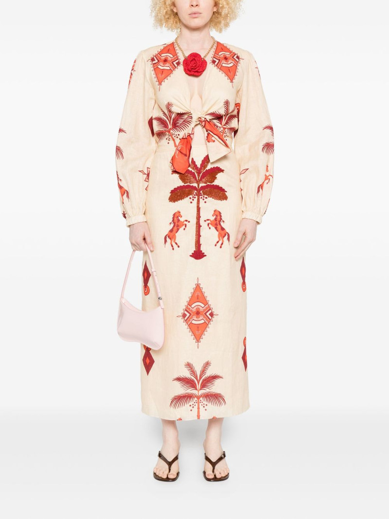 Johanna Ortiz Across Paradise midi dress outlook