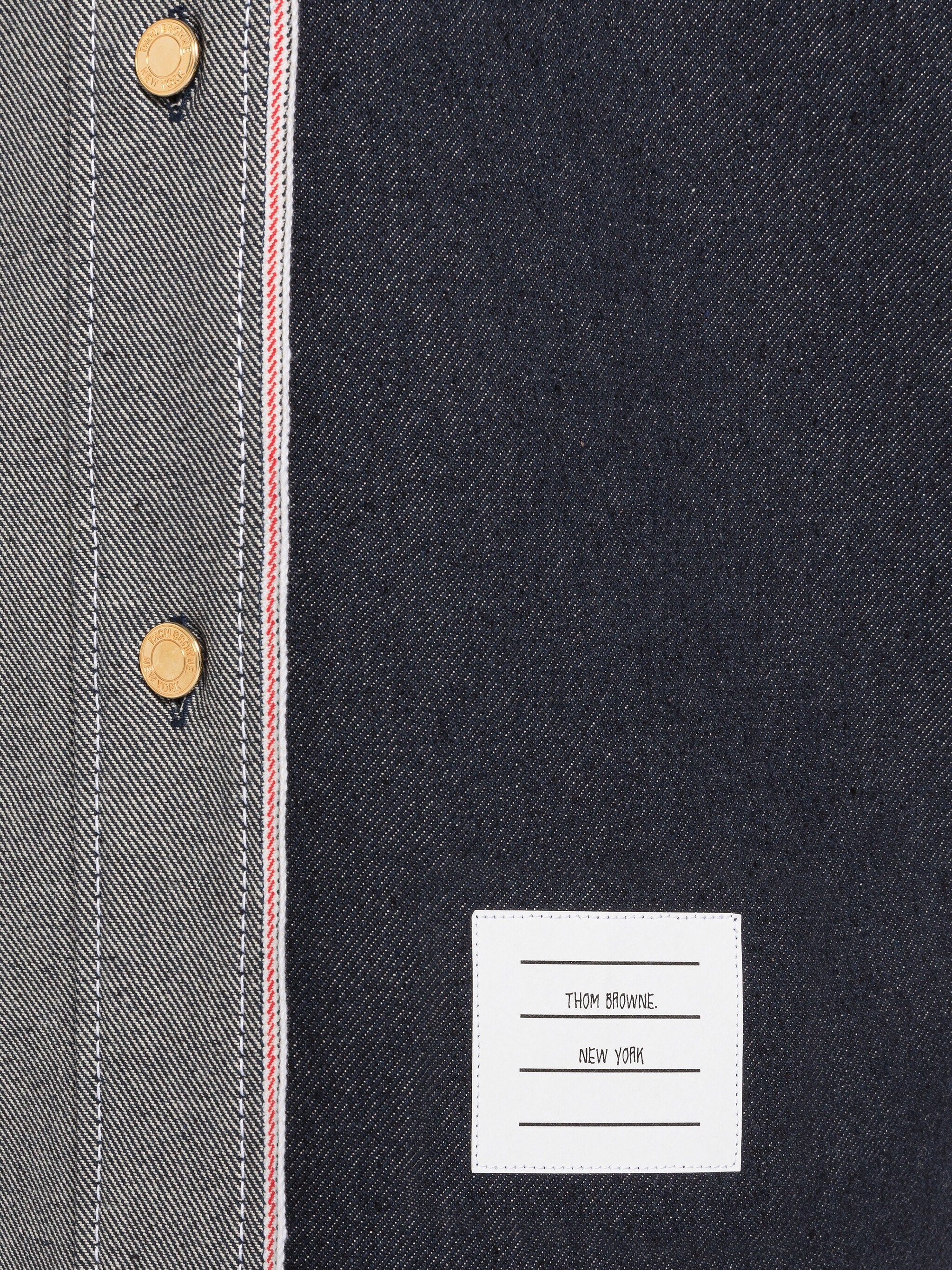 Selvedge Denim Armband Supersized Mini Shirtdress - 6