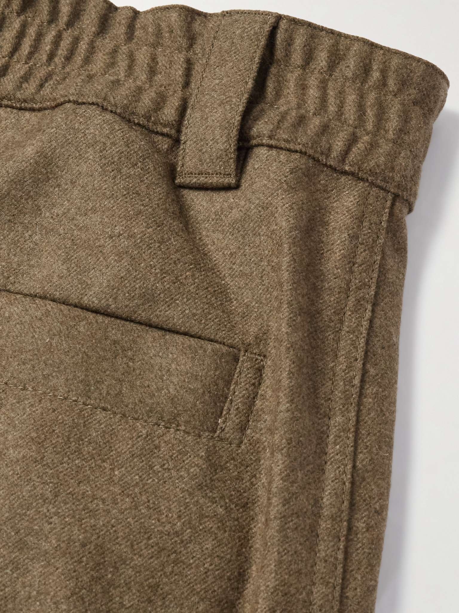 Reinga Straight-Leg Pleated Wool and Cashmere-Blend Flannel Trousers - 5