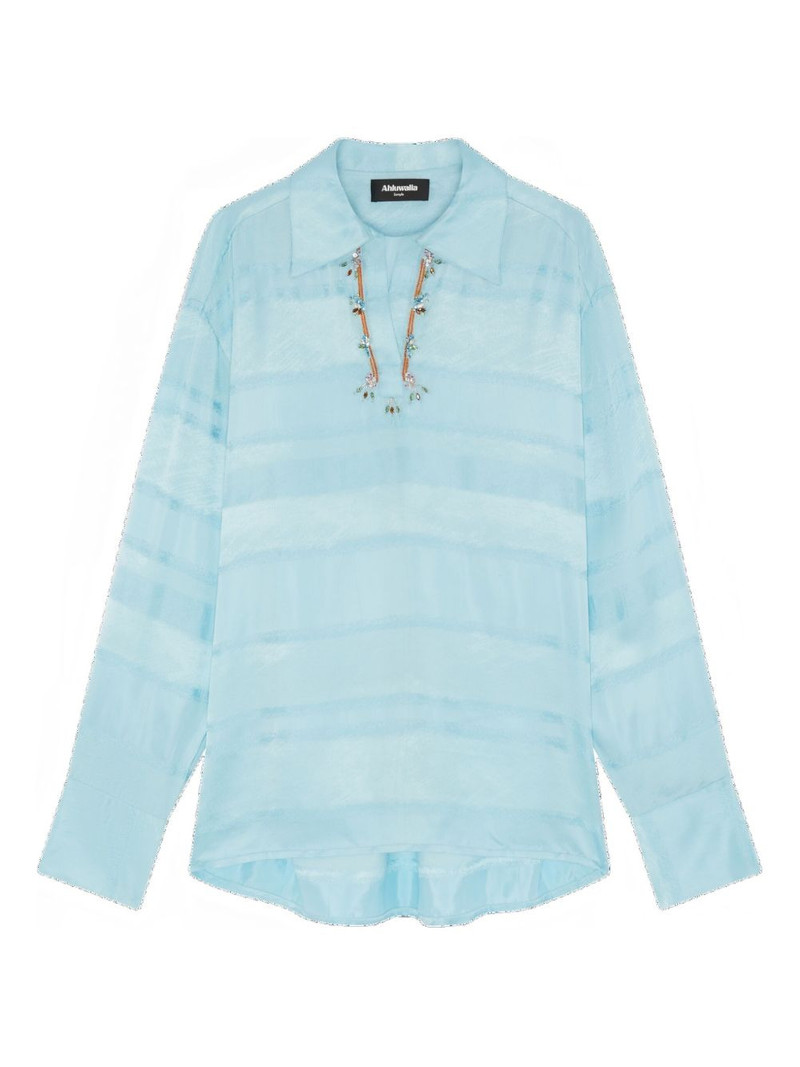 embellished-collar shirt 1