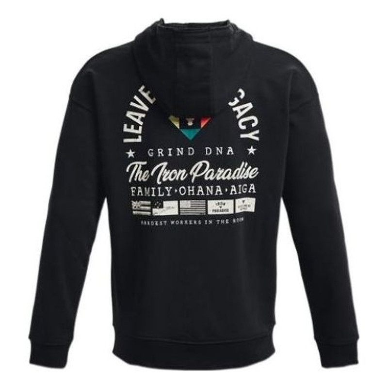 Under Armour Under Armour Project Rock Heavyweight Terry Full-Zip Hoodie 'Black' 1377436-001 outlook