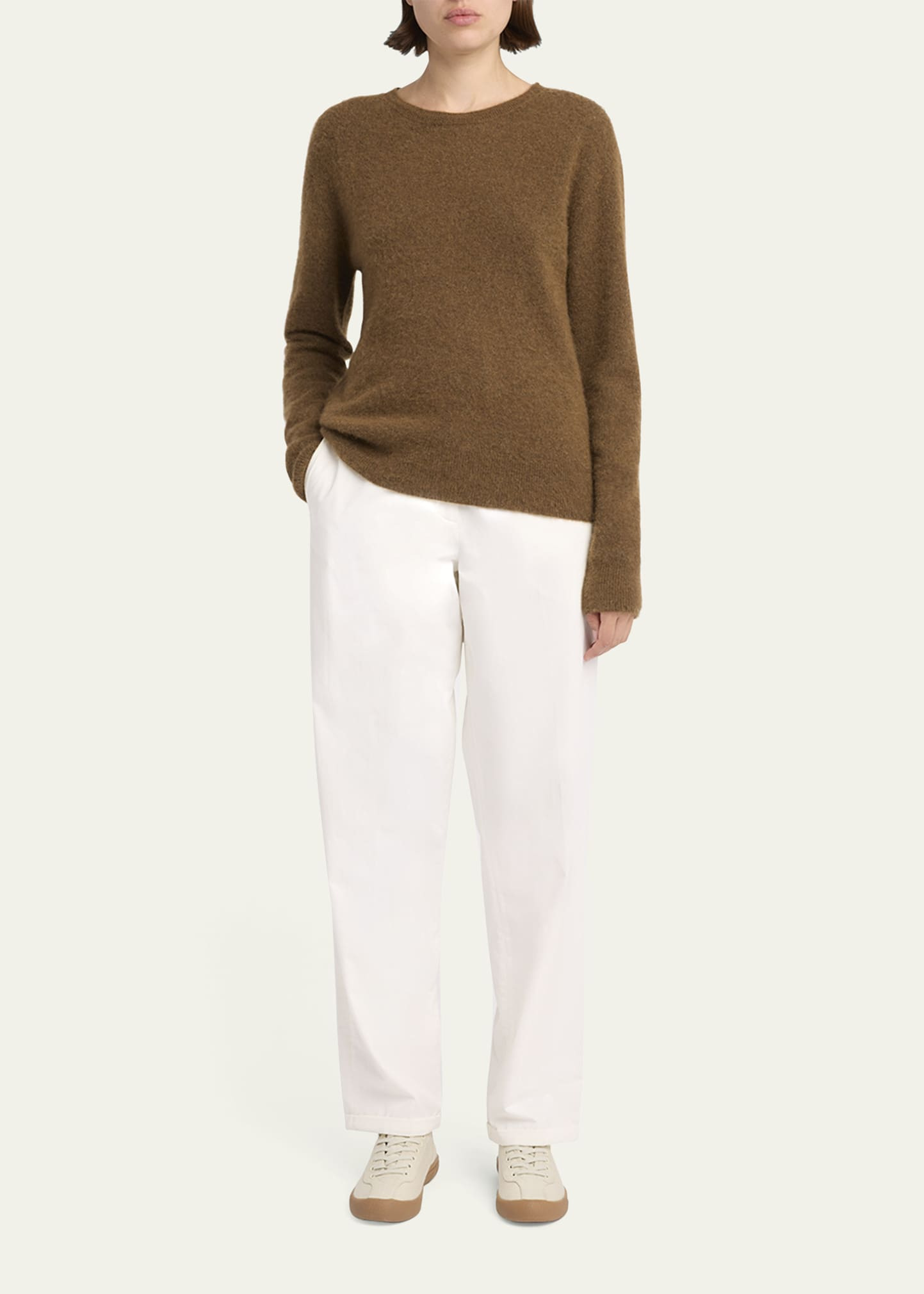 Neriah Cotton-Cashmere Straight-Leg Pants - 2