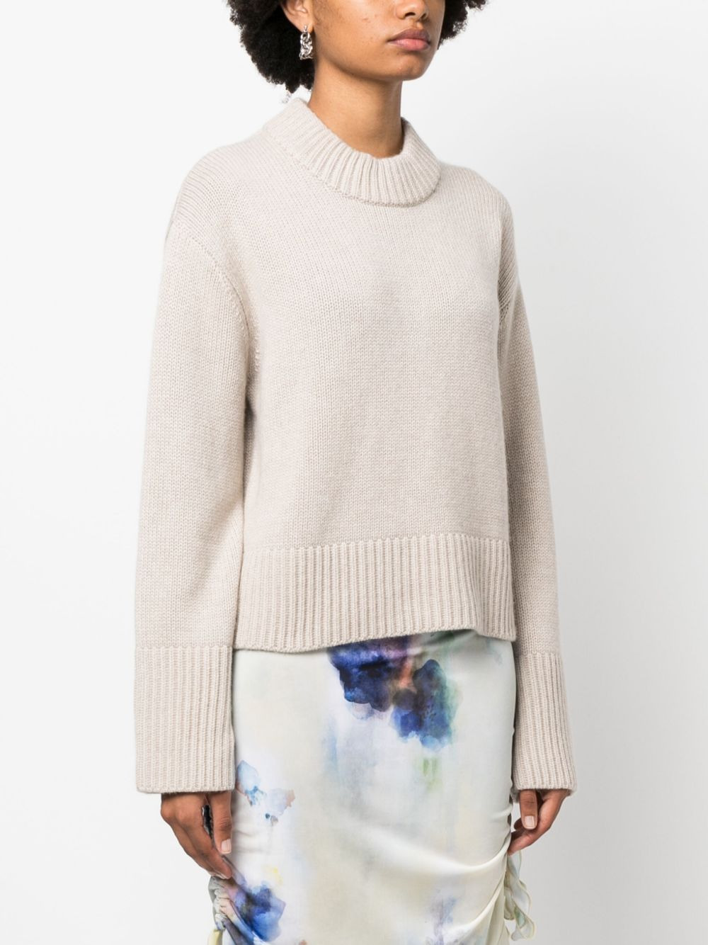 crew-neck cashmere jumper - 3