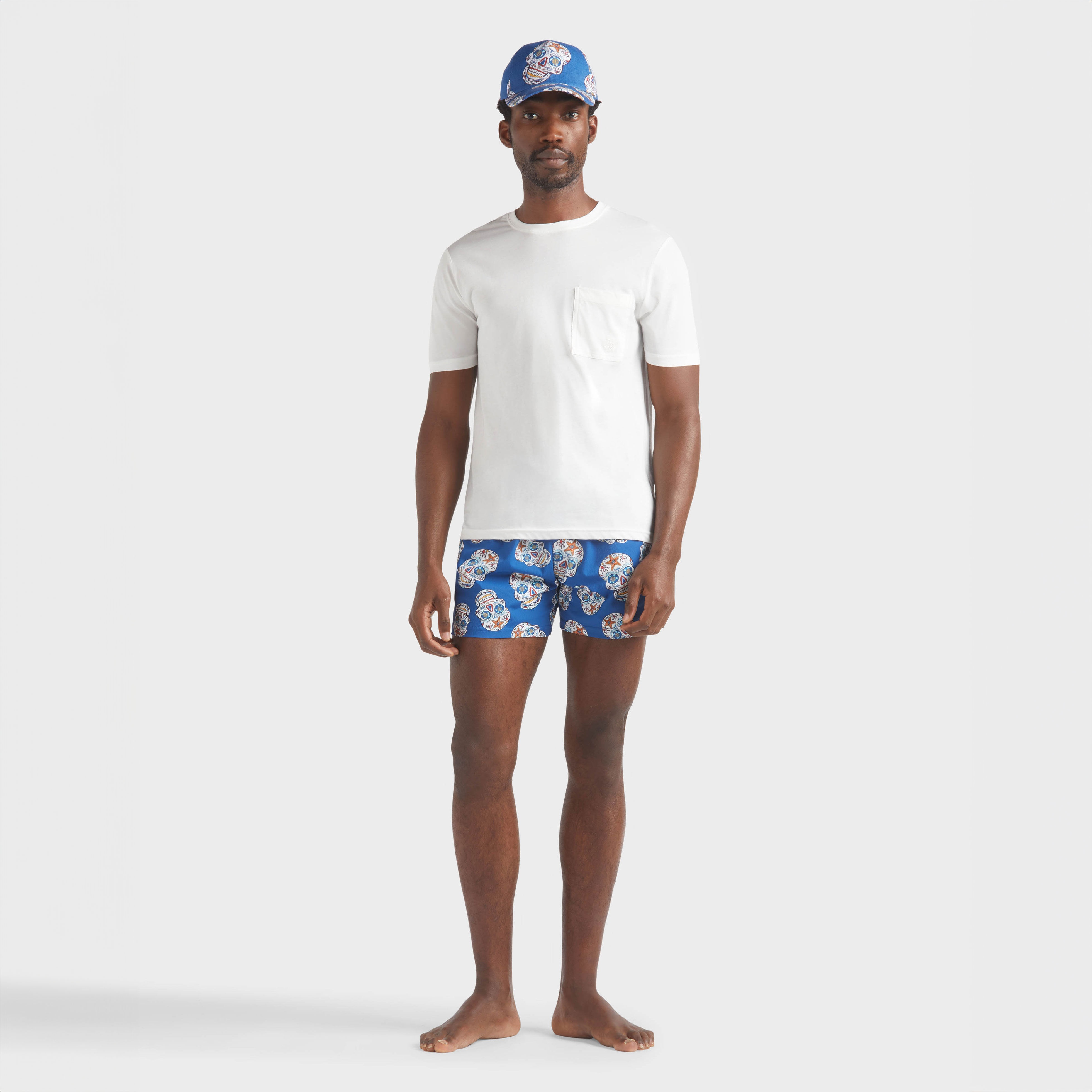Men Stretch Swim Trunks Día de Muertos - 5
