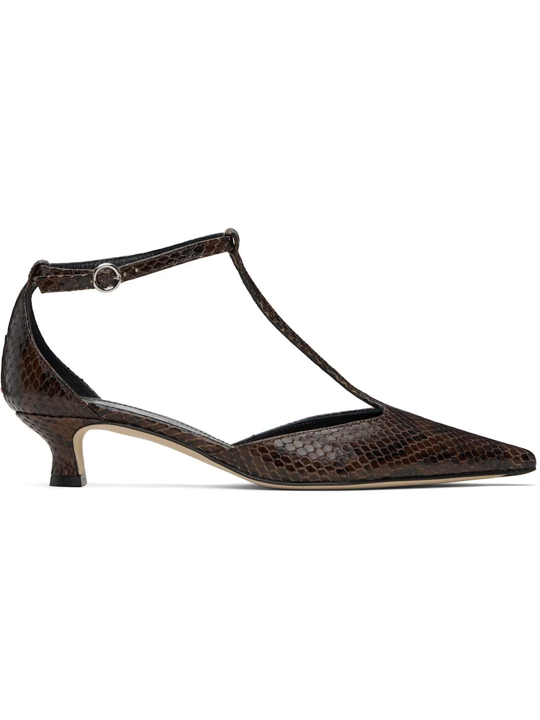 Brown Liz T-Bar Heels - 1