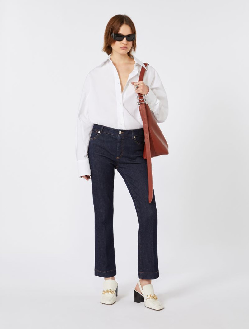 Sportmax Perfect-fit mini flare jeans - ultramarine outlook