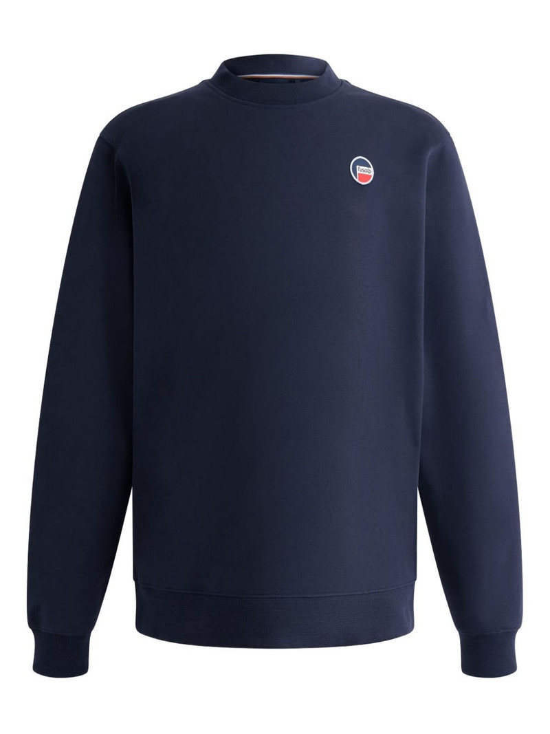 crew-neck logo sweatshirt 1