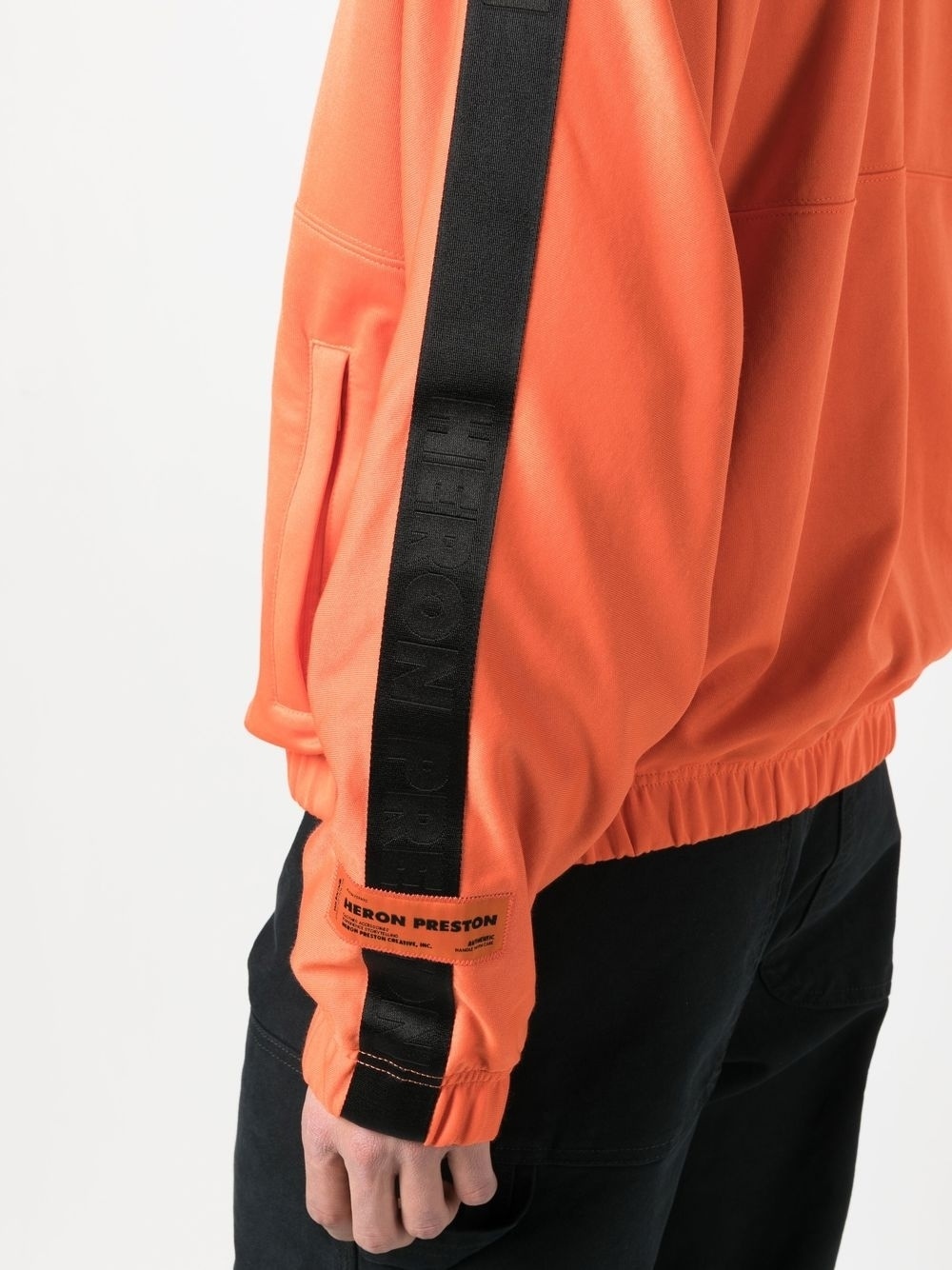 logo-tape zip-up track jacket - 5