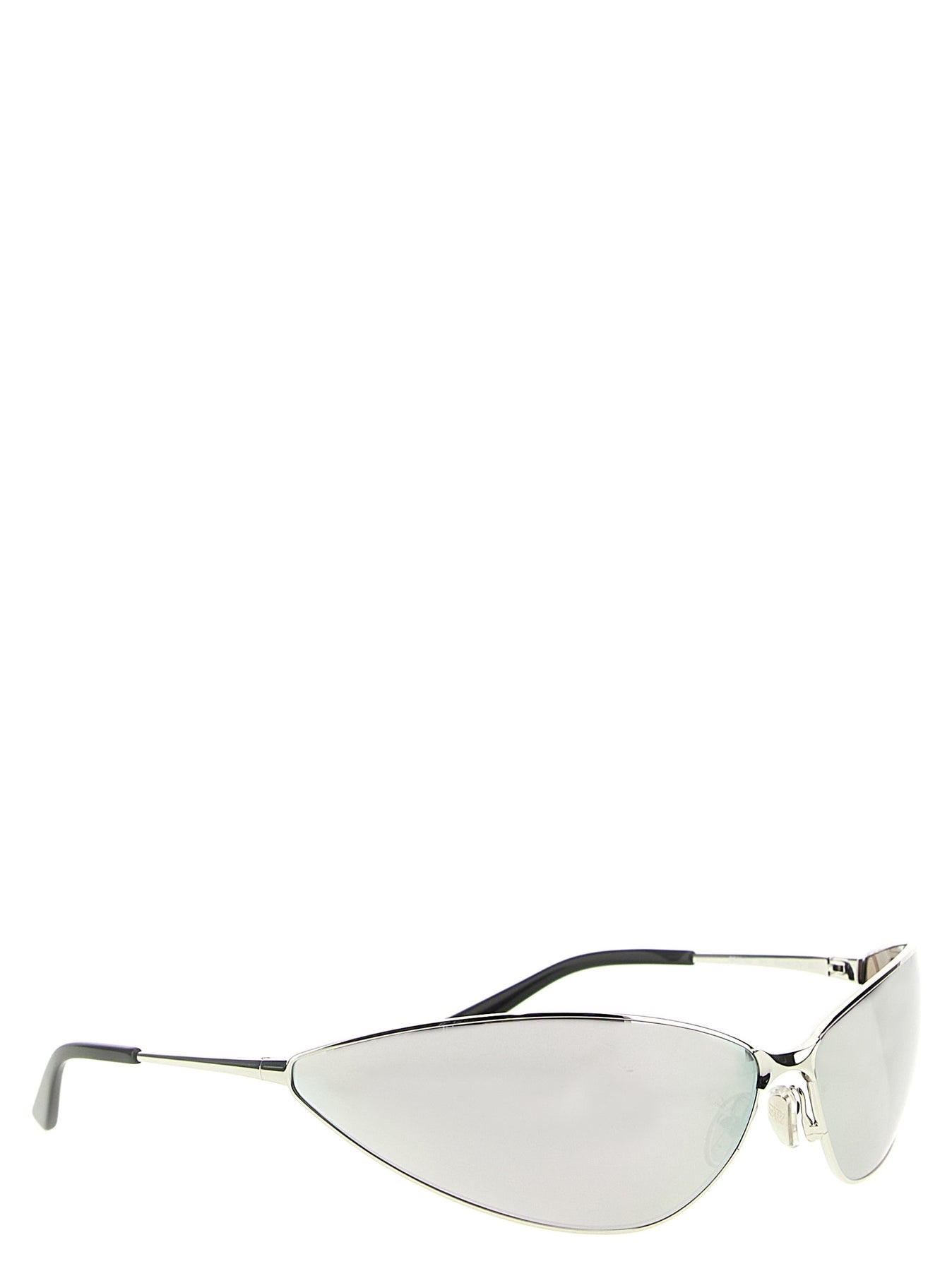 BALENCIAGA Razor Cat Sunglasses Silver | wananluxury