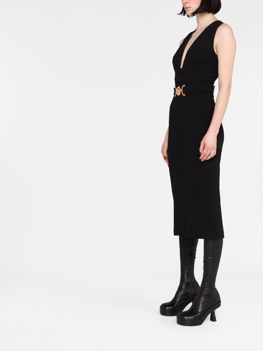 Medusa Biggie sleeveless midi dress - 4