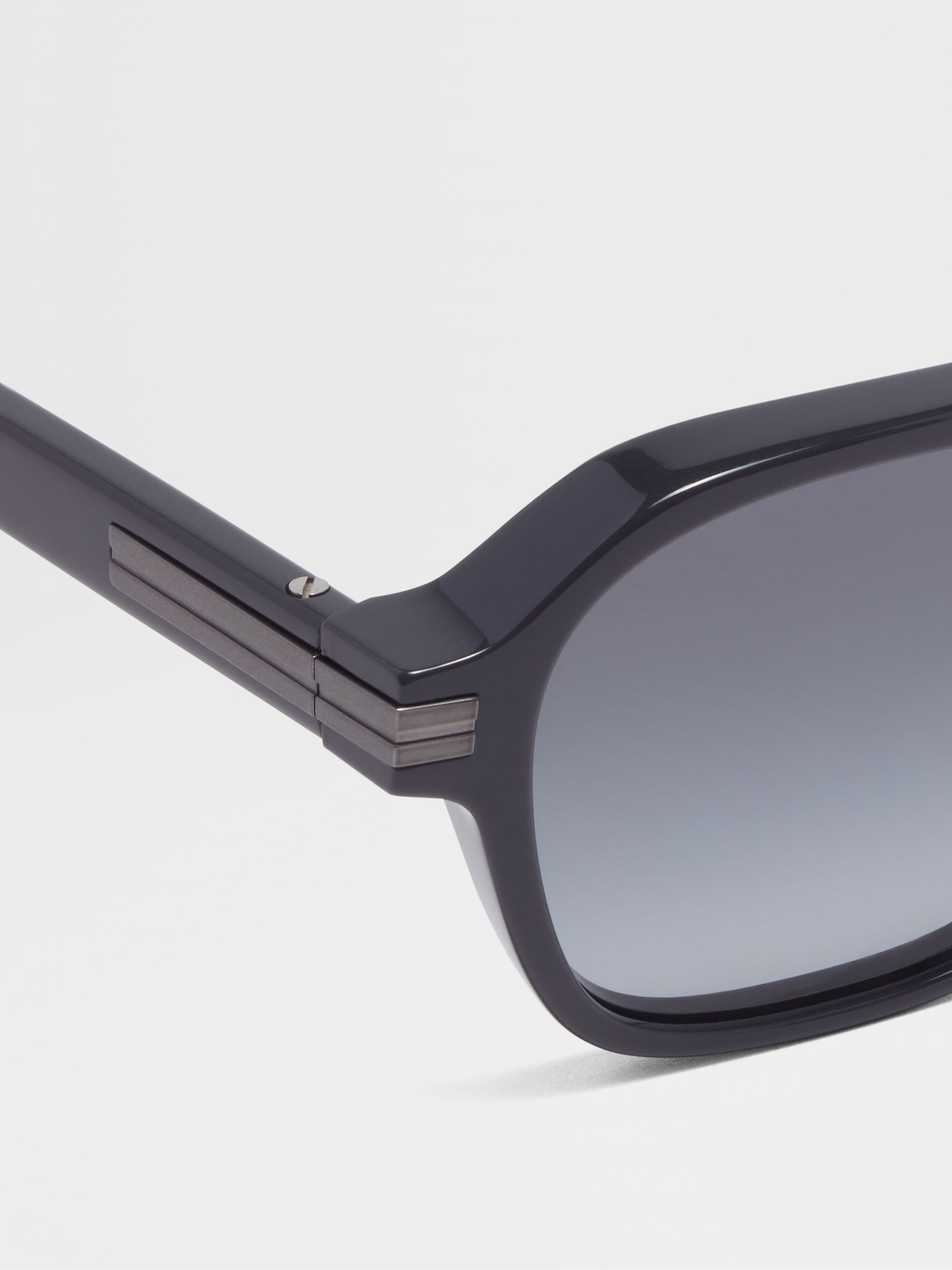 ASPHALT GREY AURORA II ACETATE SUNGLASSES - 2