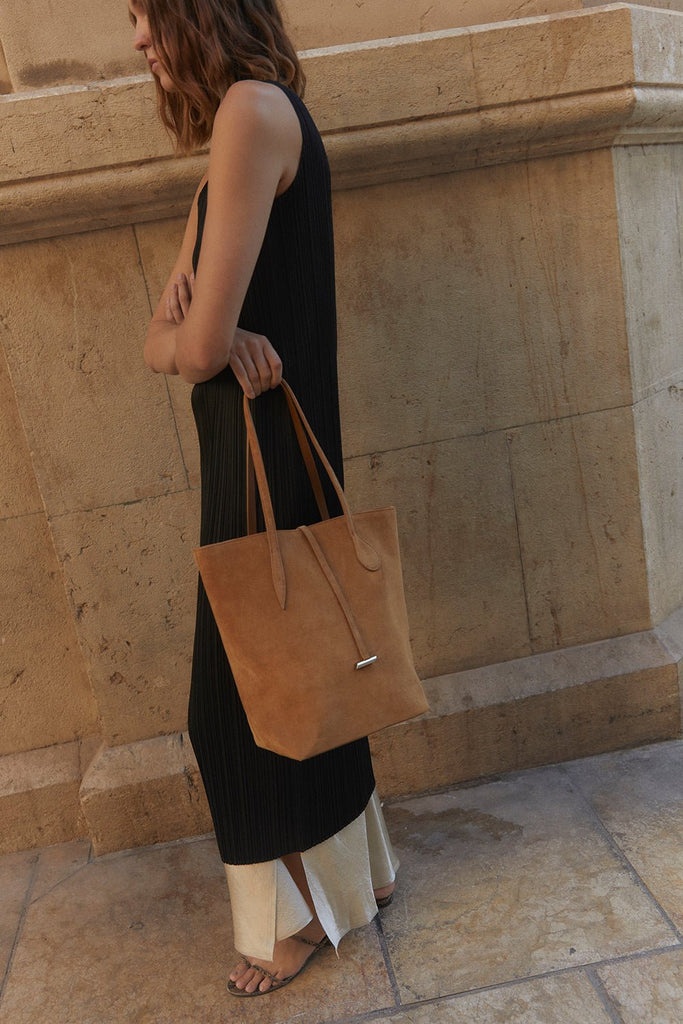 TALL SPROUT TOTE RHUM SUEDE - 2
