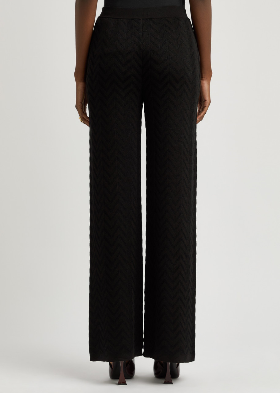 Missoni Zigzag-intarsia Cotton-blend Trousers - 3