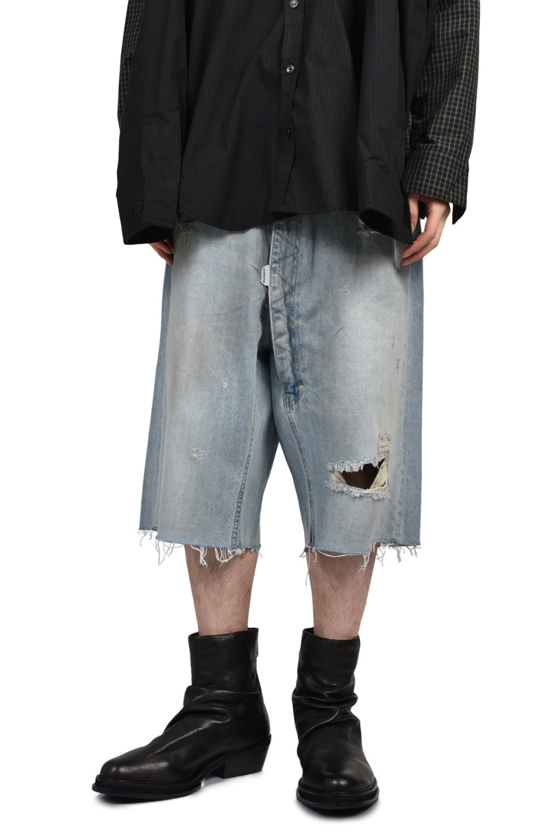 LONG ZIPPER SHORTS / BLUE 3