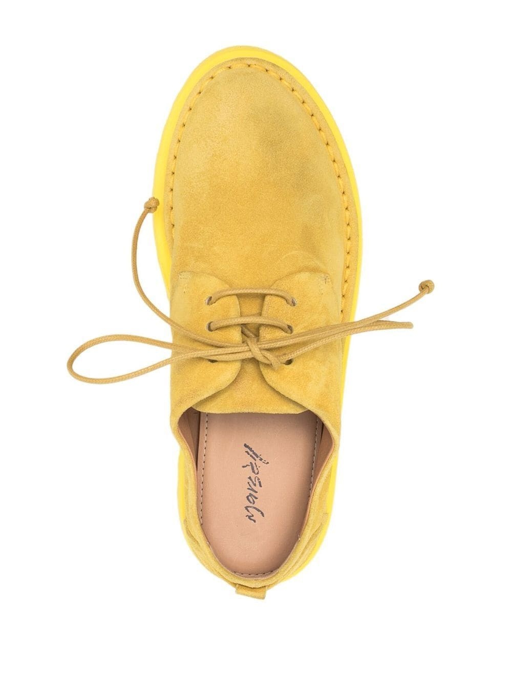 lace-up suede brogues - 4