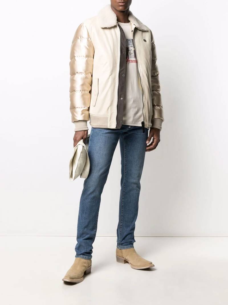 PHILIPP PLEIN metallic padded jacket outlook