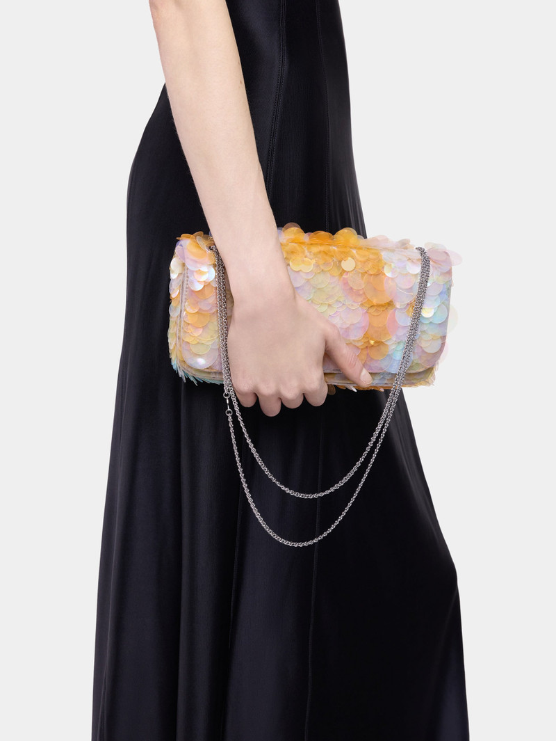 SPARKLE BAGUETTE BAG WITH MULTICOLOR SEQUINS EMBROIDERY 1