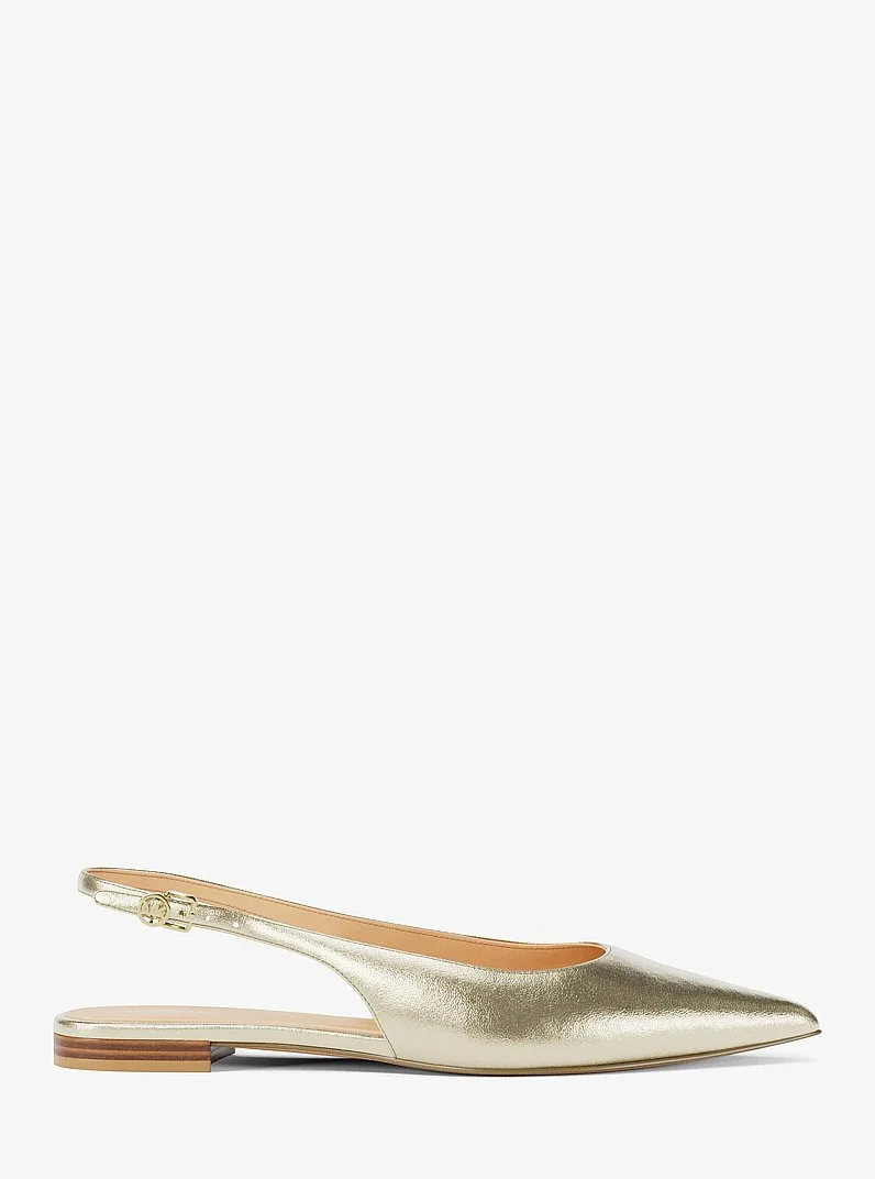 Amali Metallic Slingback Flat - 1