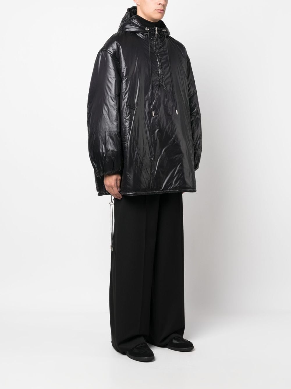 Cassandre logo-embossed hooded raincoat - 3