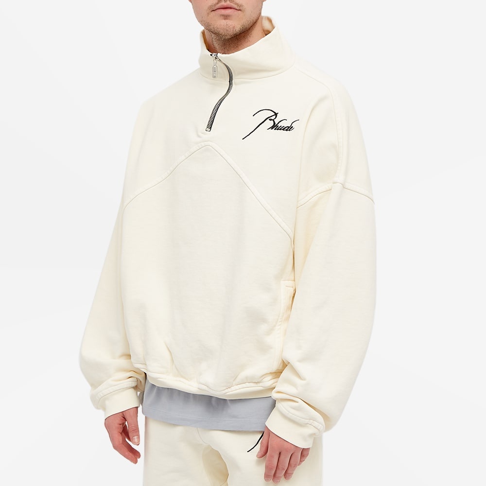 Rhude Logo Quarter Zip Sweat - 4