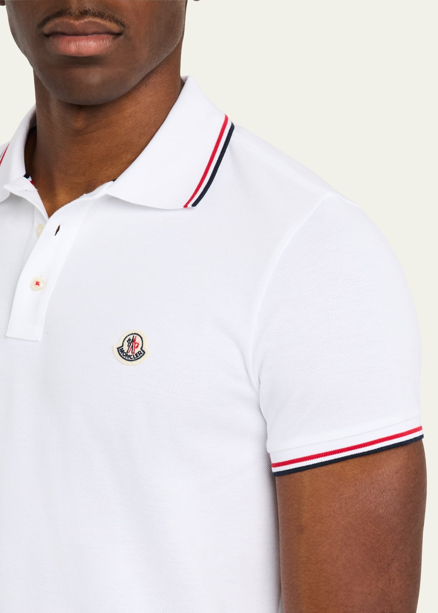 Men's Striped-Trim Polo Shirt - 5