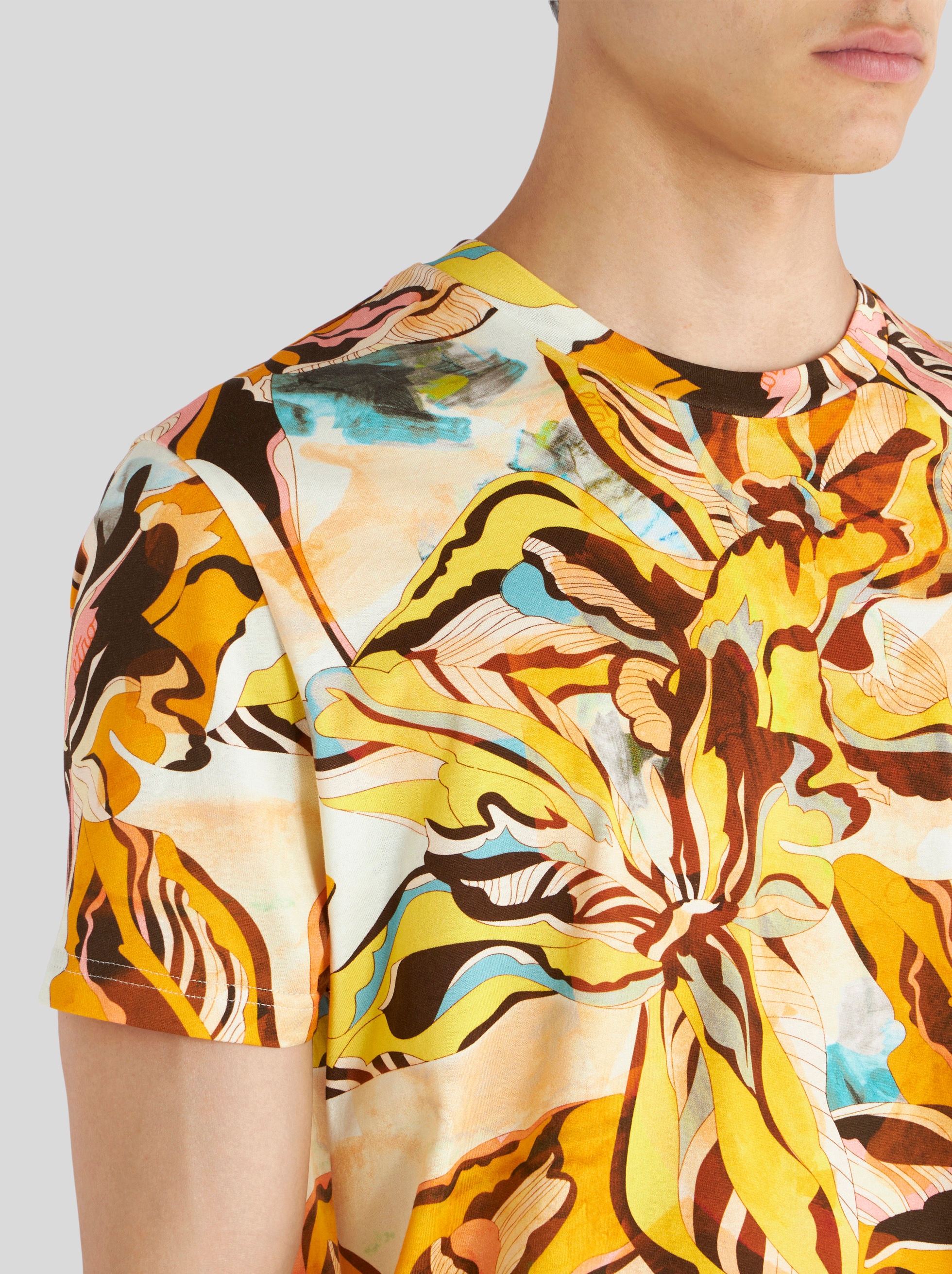 MAXI FLORAL PRINT T-SHIRT - 4
