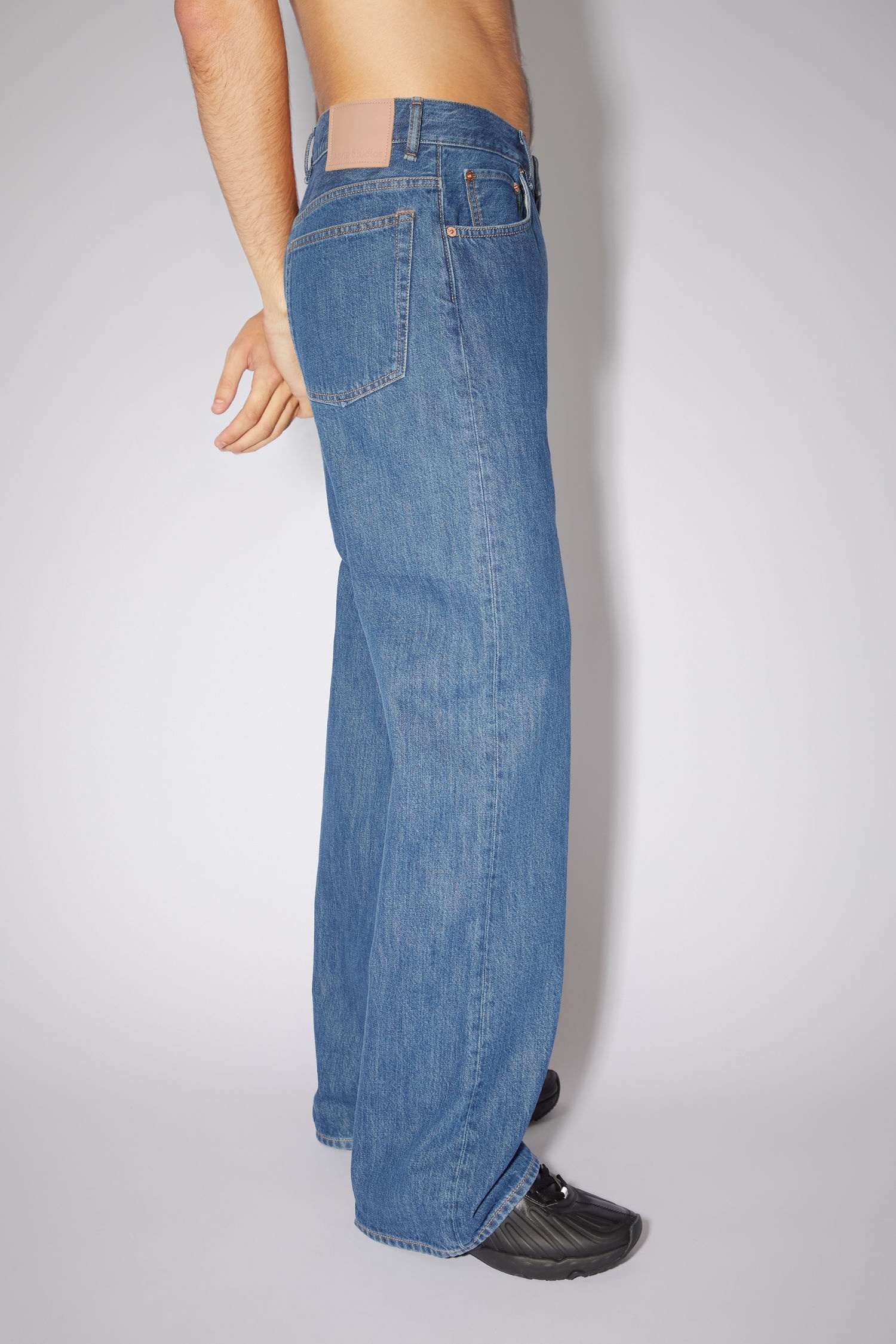 Loose bootcut jeans - Dark Blue - 4