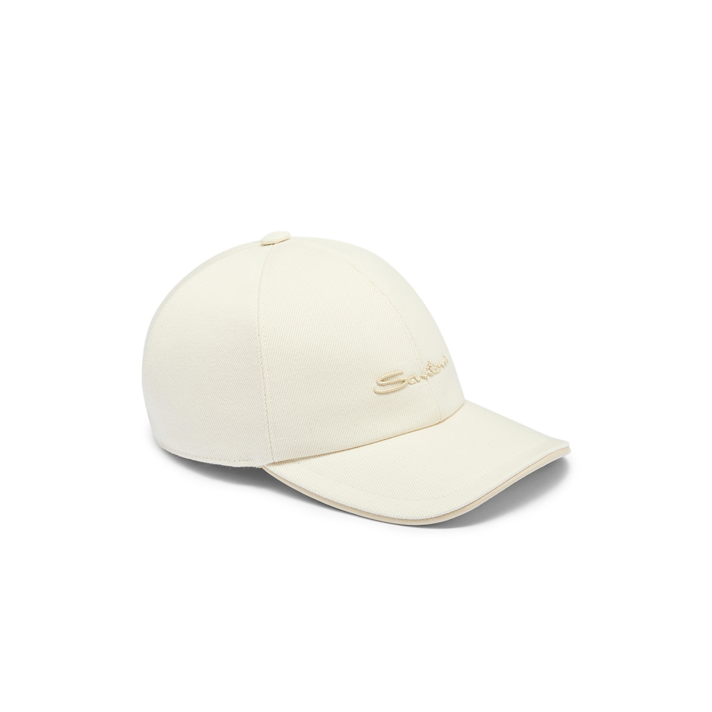 Women's beige cotton baseball cap - 2