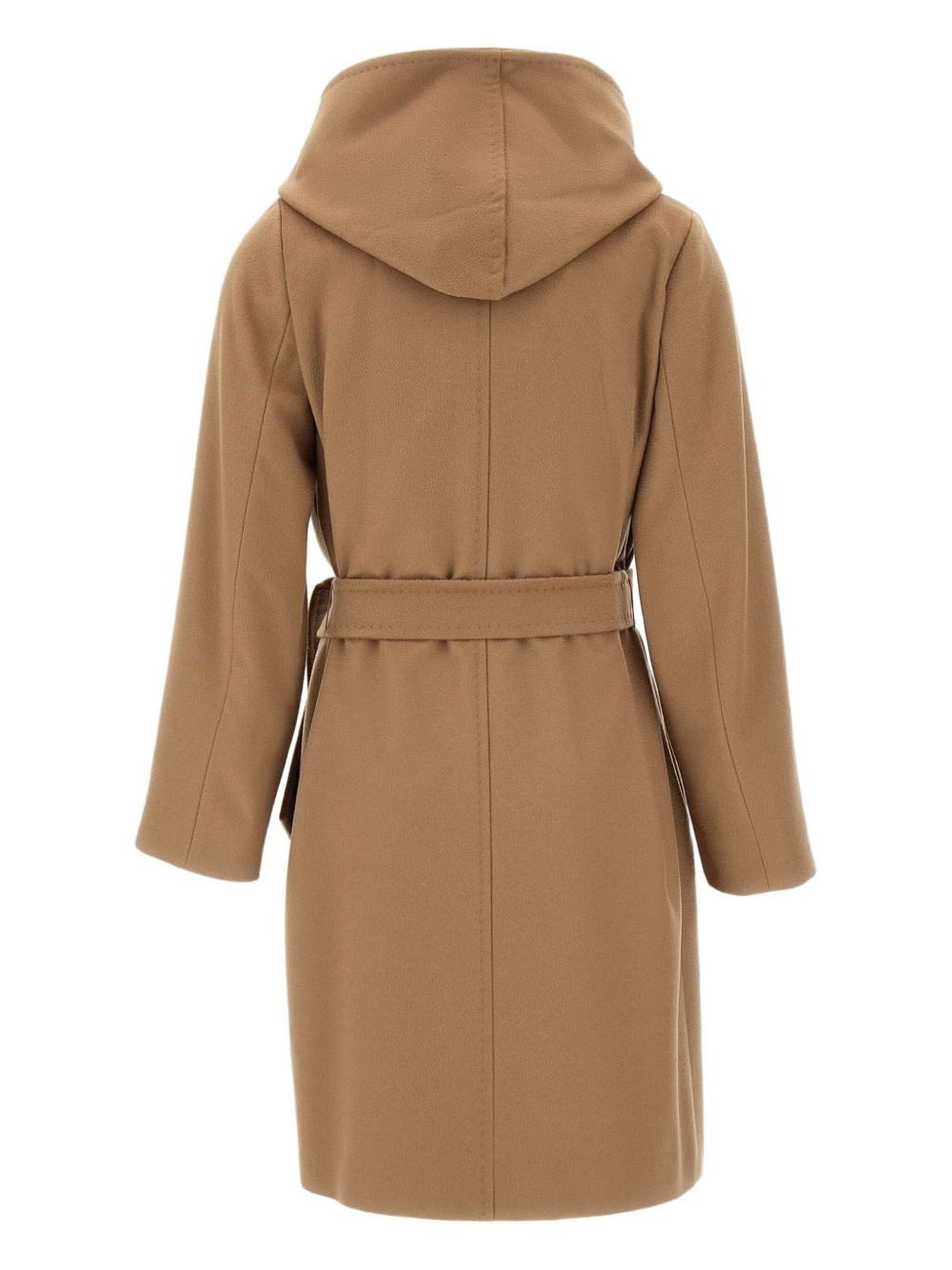 belted wool double-breasted coat - 3